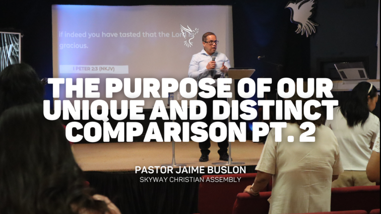 The Purpose of Our Unique and Distinct Comparison pt. 2